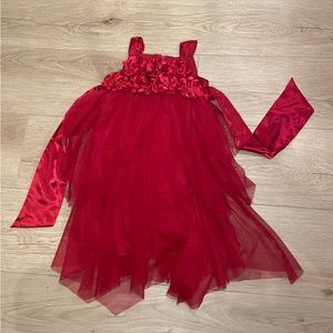 Biscotti brand red ruffle toddler dress